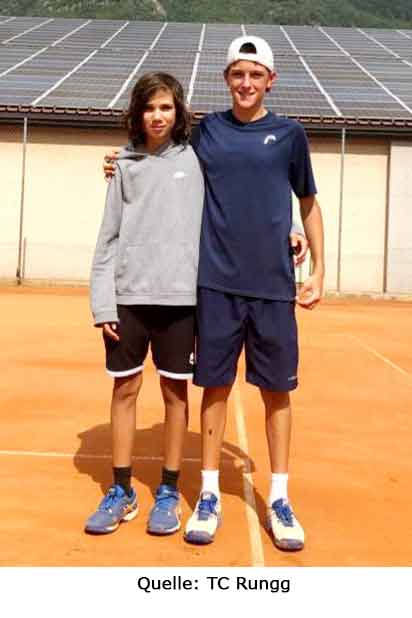 Makroarea U14 Tennis Rungg unter den besten acht Teams in Italien