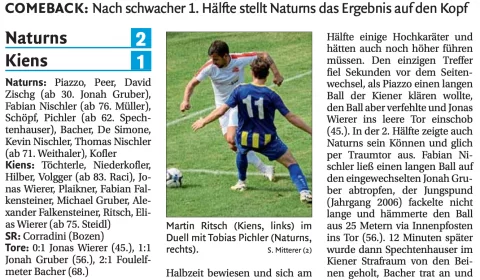 Dolomiten Bericht 1. Spieltag