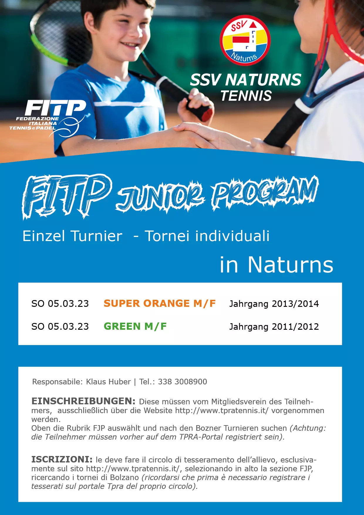 FITP Junior Program - Einzelturnier in Naturns